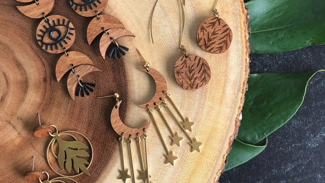 Stella, Gaia, and Moongazer Earrings