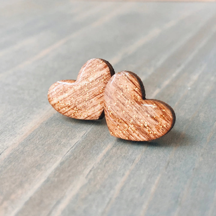 Heart Stud Earrings