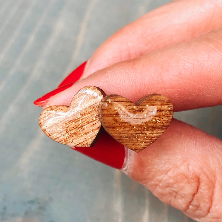 Heart Stud Earrings
