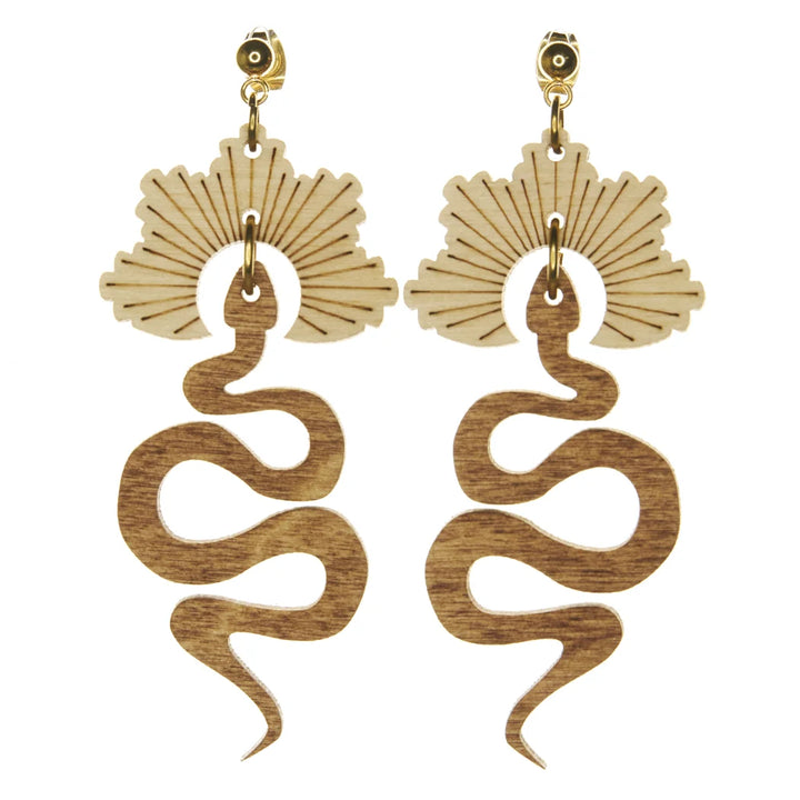 The Crown Snake Earrings